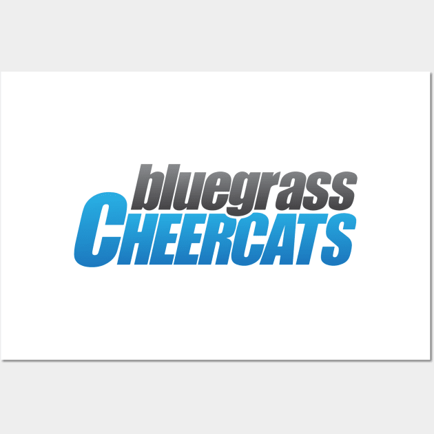 Gray/Blue Logo Wall Art by bluegrasscheercats